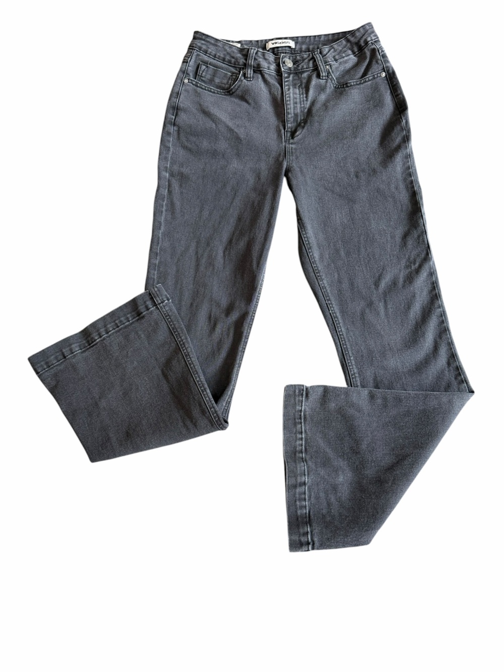 Vigoss High‎ Rise Flare Jeans Washed Black Charcoal Women’s Size 30